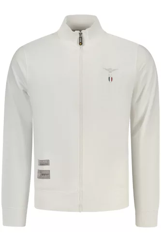 KATONAI AKADÉMIA FÉRFI FEHÉR CIPZÁRAS PULÓVER