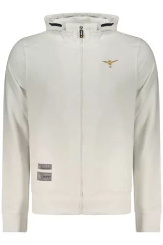 KATONAI AKADÉMIA FÉRFI FEHÉR CIPZÁRAS PULÓVER