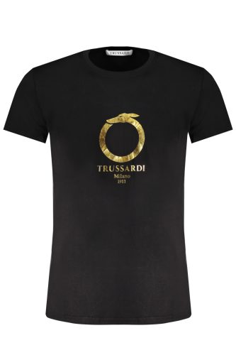 TRUSSARDI FÉRFI RÖVID UJJÚ PÓLÓ FEKETE
