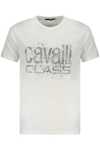CAVALLI CLASS RÖVID UJJÚ FÉRFI PÓLÓ FEHÉR