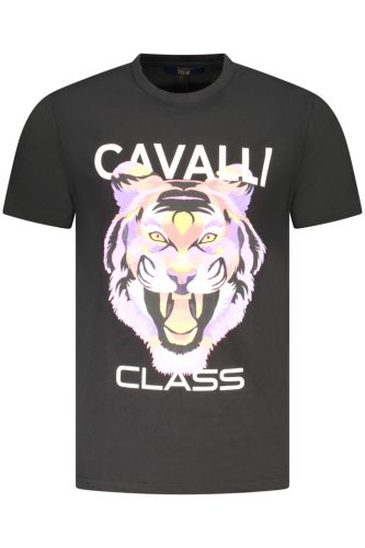 CAVALLI OSZTÁLY RÖVID UJJÚ PÓLÓ FÉRFI FEKETE