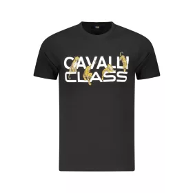 CAVALLI OSZTÁLY RÖVID UJJÚ PÓLÓ FÉRFI FEKETE