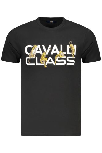 CAVALLI OSZTÁLY RÖVID UJJÚ PÓLÓ FÉRFI FEKETE