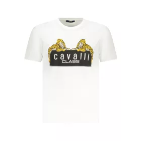 CAVALLI CLASS RÖVID UJJÚ FÉRFI PÓLÓ FEHÉR