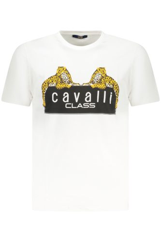 CAVALLI CLASS RÖVID UJJÚ FÉRFI PÓLÓ FEHÉR