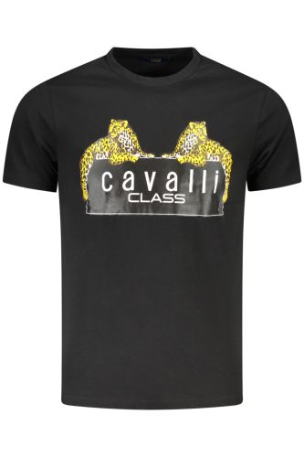 CAVALLI OSZTÁLY RÖVID UJJÚ PÓLÓ FÉRFI FEKETE