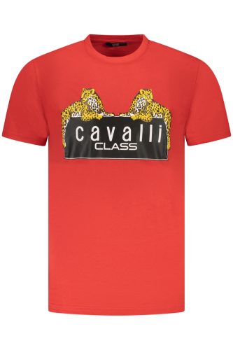 CAVALLI OSZTÁLY RÖVID UJJÚ PÓLÓ FÉRFI PIROS
