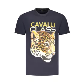 CAVALLI CLASS RÖVID UJJÚ FÉRFI PÓLÓ KÉK