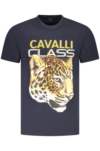 CAVALLI CLASS RÖVID UJJÚ FÉRFI PÓLÓ KÉK
