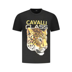 CAVALLI CLASS RÖVID UJJÚ FÉRFI PÓLÓ FEKETE