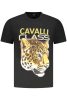 CAVALLI CLASS RÖVID UJJÚ FÉRFI PÓLÓ FEKETE