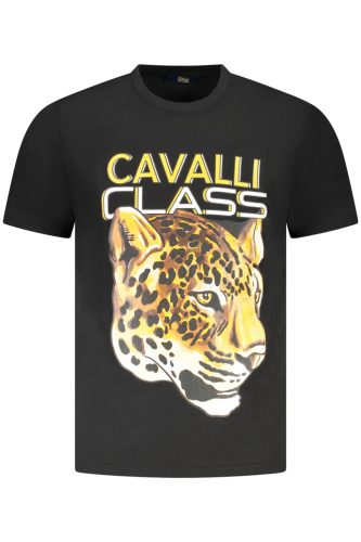 CAVALLI CLASS RÖVID UJJÚ FÉRFI PÓLÓ FEKETE