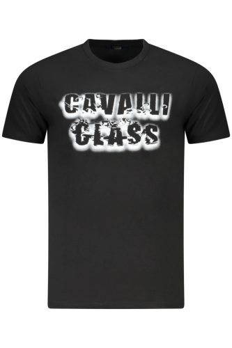 CAVALLI OSZTÁLY RÖVID UJJÚ PÓLÓ FÉRFI FEKETE