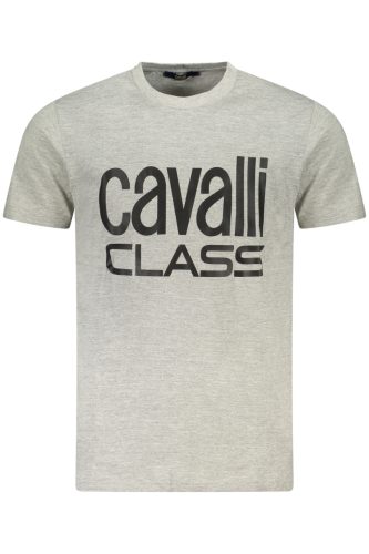 CAVALLI CLASS RÖVID UJJÚ FÉRFI PÓLÓ SZÜRKE