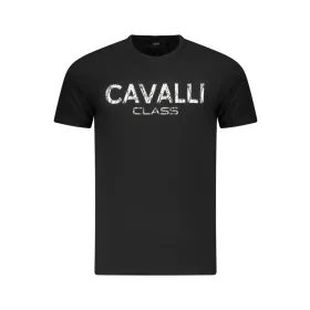 CAVALLI OSZTÁLY RÖVID UJJÚ PÓLÓ FÉRFI FEKETE