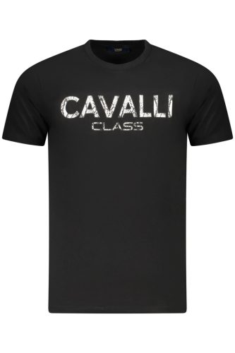 CAVALLI OSZTÁLY RÖVID UJJÚ PÓLÓ FÉRFI FEKETE