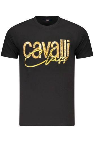 CAVALLI OSZTÁLY RÖVID UJJÚ PÓLÓ FÉRFI FEKETE