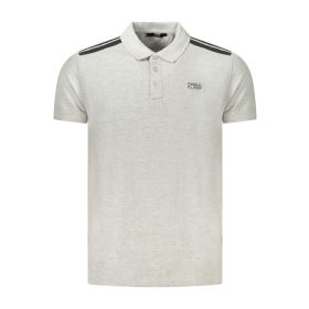 CAVALLI CLASS RÖVID UJJÚ FÉRFI PÓLÓ SZÜRKE