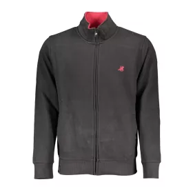 US GRAND FÉRFI FEKETE CIPZÁROS PULÓVER