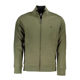 US GRAND ZÖLD CIPZÁROS FÉRFI PULÓVER