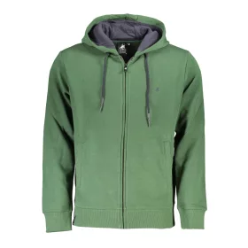 US GRAND ZÖLD CIPZÁROS FÉRFI PULÓVER