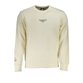 US GRAND FÉRFI FEHÉR CIPZÁROS PULÓVER