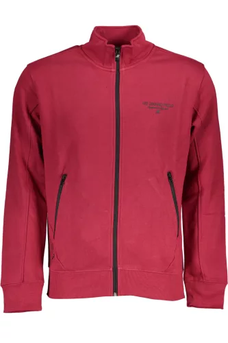 US GRAND RED FÉRFI CIPZÁROS PULÓVER