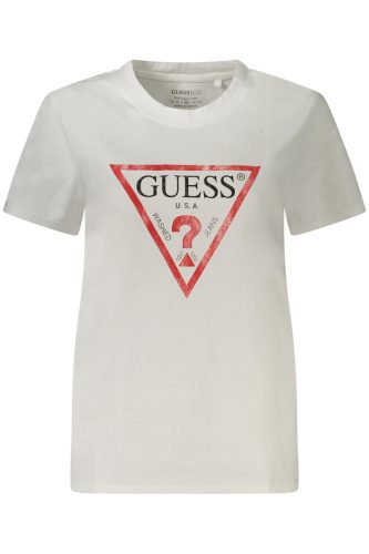 GUESS JEANS RÖVID UJJÚ NŐI FEHÉR PÓLÓ