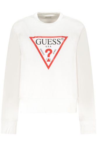 GUESS JEANS NŐI FEHÉR CIPZÁROS PULÓVER