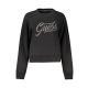 GUESS JEANS PULÓPÓL CIPZZÁR NÉLKÜL, FEKETE
