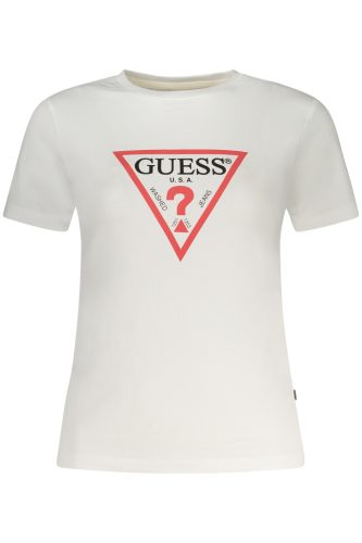 GUESS JEANS NŐI RÖVID UJJÚ PÓLÓ, FEHÉR