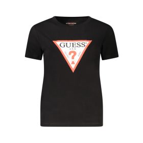 GUESS JEANS RÖVID UJJÚ NŐI FEKETE PÓLÓ