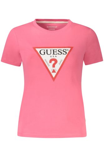 GUESS JEANS NŐI RÖVID UJJÚ PÓLÓ RÓZSASZÍN