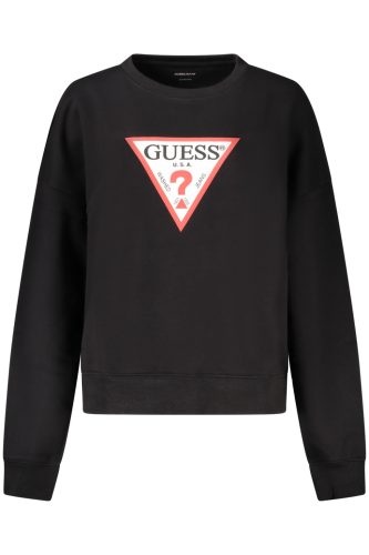GUESS JEANS CIPZÁR NÉLKÜLI NŐI FEKETE PULÓVER