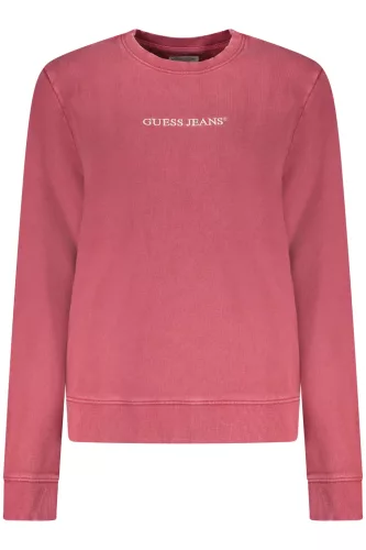 GUESS JEANS NŐI PIROS CIPZÁROS PULÓVER