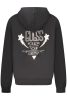 GUESS JEANS PULÓPÓL CIPZZÁR NÉLKÜL, FEKETE