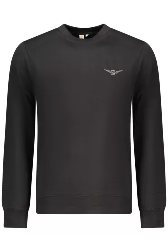 KATONAI AKADÉMIA FÉRFI FEKETE CIPZÁROS PULÓVER