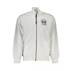 LA MARTINA FÉRFI FEHÉR CIPZÁROS PULÓVER