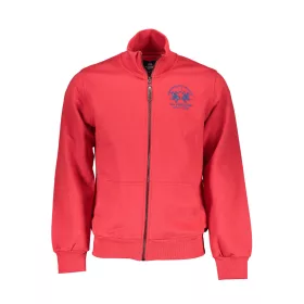 LA MARTINA PIROS FÉRFI CIPZÁRAS PULÓVER