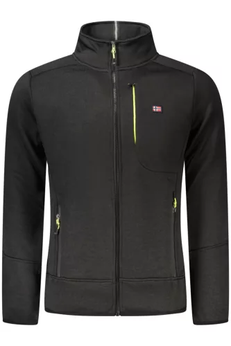 NORWAY 1963 FÉRFI FEKETE CIPZÁROS PULÓVER