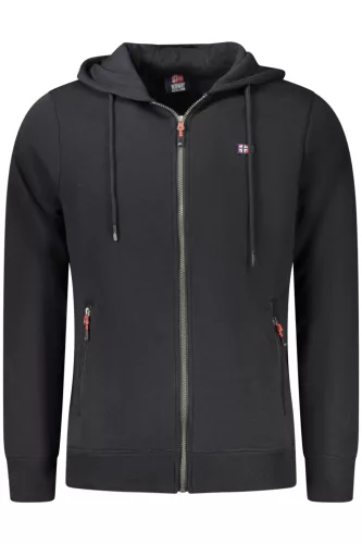 NORWAY 1963 FÉRFI FEKETE CIPZÁROS PULÓVER