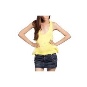 ZUELEMENTS YELLOW WOMAN TANK