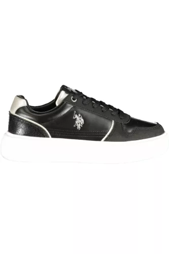 US POLO ASSN. NŐI FEKETE SPORTCIPŐ